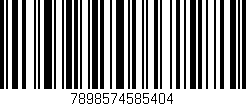 Código de barras (EAN, GTIN, SKU, ISBN): '7898574585404'