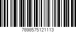 Código de barras (EAN, GTIN, SKU, ISBN): '7898575121113'
