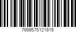 Código de barras (EAN, GTIN, SKU, ISBN): '7898575121816'