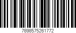 Código de barras (EAN, GTIN, SKU, ISBN): '7898575261772'
