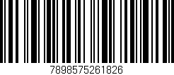 Código de barras (EAN, GTIN, SKU, ISBN): '7898575261826'