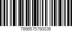 Código de barras (EAN, GTIN, SKU, ISBN): '7898575790036'