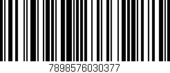 Código de barras (EAN, GTIN, SKU, ISBN): '7898576030377'
