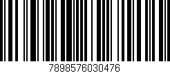 Código de barras (EAN, GTIN, SKU, ISBN): '7898576030476'
