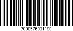Código de barras (EAN, GTIN, SKU, ISBN): '7898576031190'