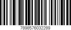 Código de barras (EAN, GTIN, SKU, ISBN): '7898576032289'