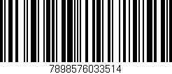 Código de barras (EAN, GTIN, SKU, ISBN): '7898576033514'