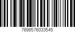 Código de barras (EAN, GTIN, SKU, ISBN): '7898576033545'
