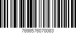 Código de barras (EAN, GTIN, SKU, ISBN): '7898576070083'