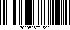 Código de barras (EAN, GTIN, SKU, ISBN): '7898576071592'