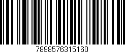 Código de barras (EAN, GTIN, SKU, ISBN): '7898576315160'