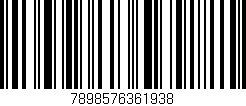 Código de barras (EAN, GTIN, SKU, ISBN): '7898576361938'