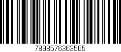 Código de barras (EAN, GTIN, SKU, ISBN): '7898576363505'