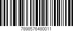 Código de barras (EAN, GTIN, SKU, ISBN): '7898576480011'
