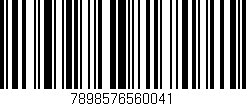 Código de barras (EAN, GTIN, SKU, ISBN): '7898576560041'