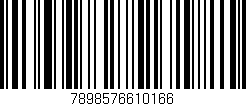 Código de barras (EAN, GTIN, SKU, ISBN): '7898576610166'