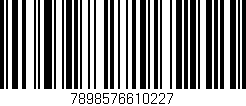 Código de barras (EAN, GTIN, SKU, ISBN): '7898576610227'