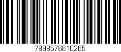 Código de barras (EAN, GTIN, SKU, ISBN): '7898576610265'