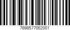 Código de barras (EAN, GTIN, SKU, ISBN): '7898577062001'
