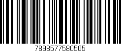 Código de barras (EAN, GTIN, SKU, ISBN): '7898577580505'
