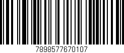 Código de barras (EAN, GTIN, SKU, ISBN): '7898577670107'
