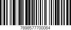 Código de barras (EAN, GTIN, SKU, ISBN): '7898577700064'