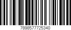 Código de barras (EAN, GTIN, SKU, ISBN): '7898577725340'