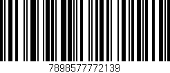 Código de barras (EAN, GTIN, SKU, ISBN): '7898577772139'