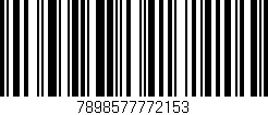 Código de barras (EAN, GTIN, SKU, ISBN): '7898577772153'