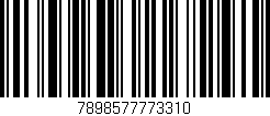 Código de barras (EAN, GTIN, SKU, ISBN): '7898577773310'