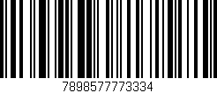 Código de barras (EAN, GTIN, SKU, ISBN): '7898577773334'