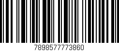 Código de barras (EAN, GTIN, SKU, ISBN): '7898577773860'