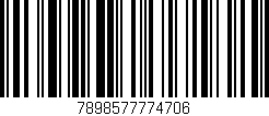 Código de barras (EAN, GTIN, SKU, ISBN): '7898577774706'