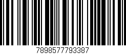 Código de barras (EAN, GTIN, SKU, ISBN): '7898577793387'
