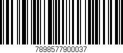 Código de barras (EAN, GTIN, SKU, ISBN): '7898577900037'