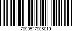 Código de barras (EAN, GTIN, SKU, ISBN): '7898577905810'