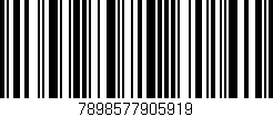 Código de barras (EAN, GTIN, SKU, ISBN): '7898577905919'