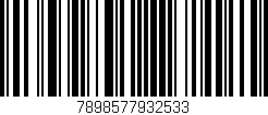 Código de barras (EAN, GTIN, SKU, ISBN): '7898577932533'