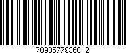 Código de barras (EAN, GTIN, SKU, ISBN): '7898577936012'