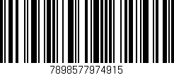 Código de barras (EAN, GTIN, SKU, ISBN): '7898577974915'