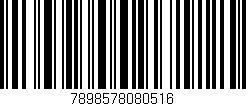 Código de barras (EAN, GTIN, SKU, ISBN): '7898578080516'