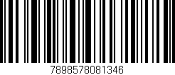 Código de barras (EAN, GTIN, SKU, ISBN): '7898578081346'