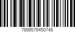 Código de barras (EAN, GTIN, SKU, ISBN): '7898578450746'