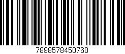 Código de barras (EAN, GTIN, SKU, ISBN): '7898578450760'
