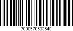 Código de barras (EAN, GTIN, SKU, ISBN): '7898578533548'
