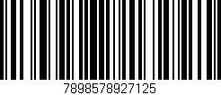 Código de barras (EAN, GTIN, SKU, ISBN): '7898578927125'