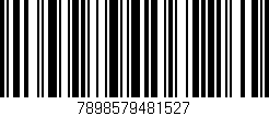 Código de barras (EAN, GTIN, SKU, ISBN): '7898579481527'