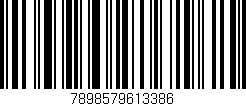 Código de barras (EAN, GTIN, SKU, ISBN): '7898579613386'