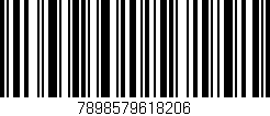 Código de barras (EAN, GTIN, SKU, ISBN): '7898579618206'