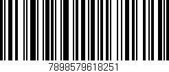 Código de barras (EAN, GTIN, SKU, ISBN): '7898579618251'